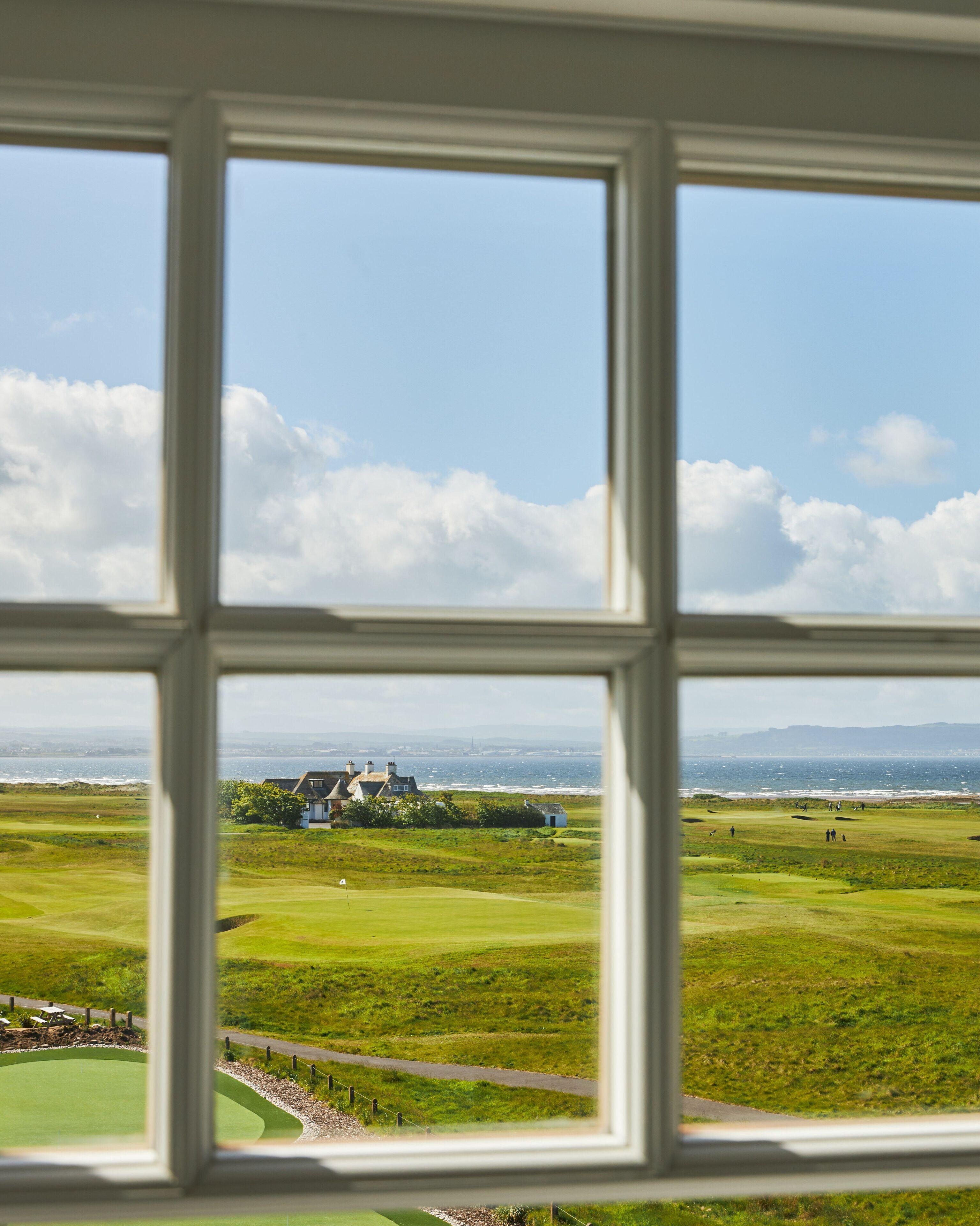 Hotel Marine Troon Exterior foto View of the golf course from the hotel